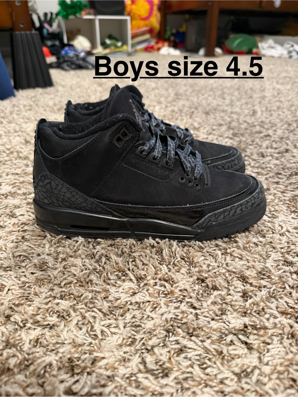 Jordan Boys Black Low-Top Sneakers